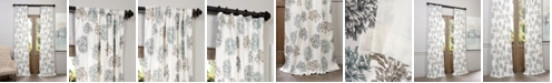 Exclusive Fabrics & Furnishings Allium Printed Cotton 50" x 84" Curtain Panel